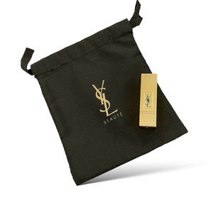 【NEW】YSL lip rouge pur couture 01 mini plus original little cloth bag